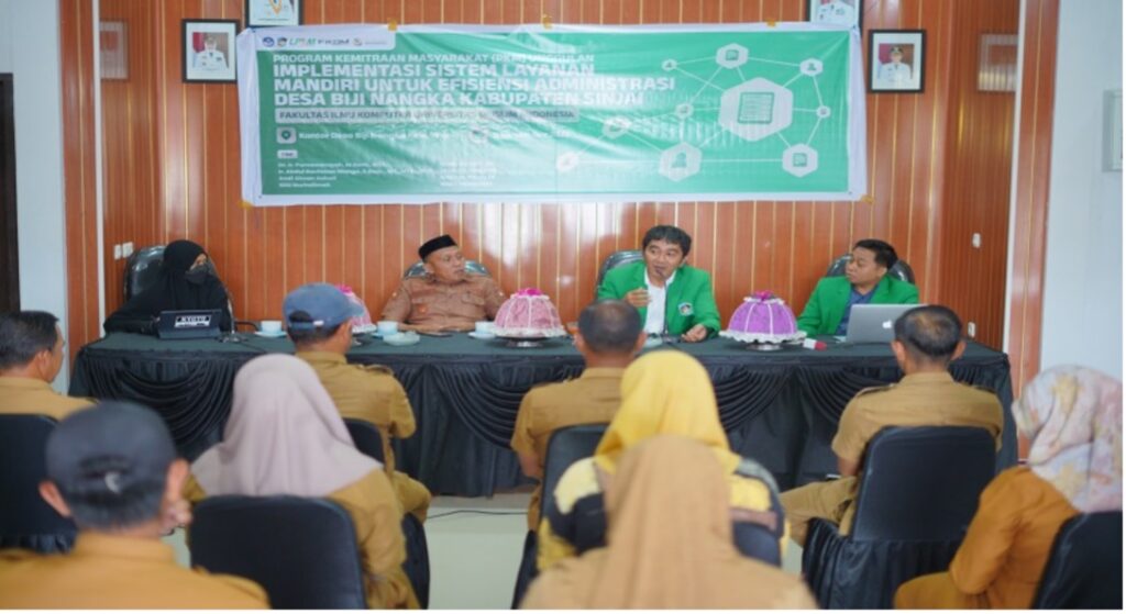 Pembukaan dan Penerimaan Dosen Pengabdi oleh Staf Desa Biji Nangka